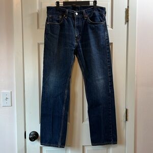 Levi's Blue Denim 505 Straight Leg - Size 33 X 30
